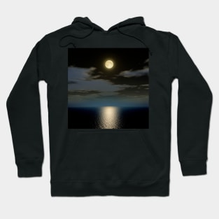 Full moon over the sea (C024/7274) Hoodie